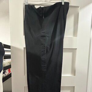 Black Side Zipper Stretch Pant